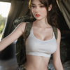 US Stock Carrie Plus 150cm/4ft92 #144 Head Realistic TPE Small Boobs Adult Female Sex Doll For Men
