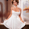 YAMIEE Romina Unique Design 150cm/4ft92 SNK49 Soft ROS Silicone Head TPE Body Adult Sex Doll For Men