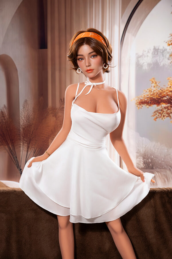 YAMIEE Romina Unique Design 150cm/4ft92 SNK49 Soft ROS Silicone Head TPE Body Adult Sex Doll For Men