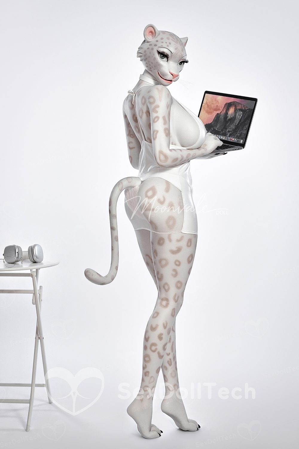 Moonvale 165cm/5ft41 Velara #1 Big Tits Fantasy Anime Office Sexy Leopard Lady Full Body ROS Head Silicone Adult Sex Love Doll - Image 3