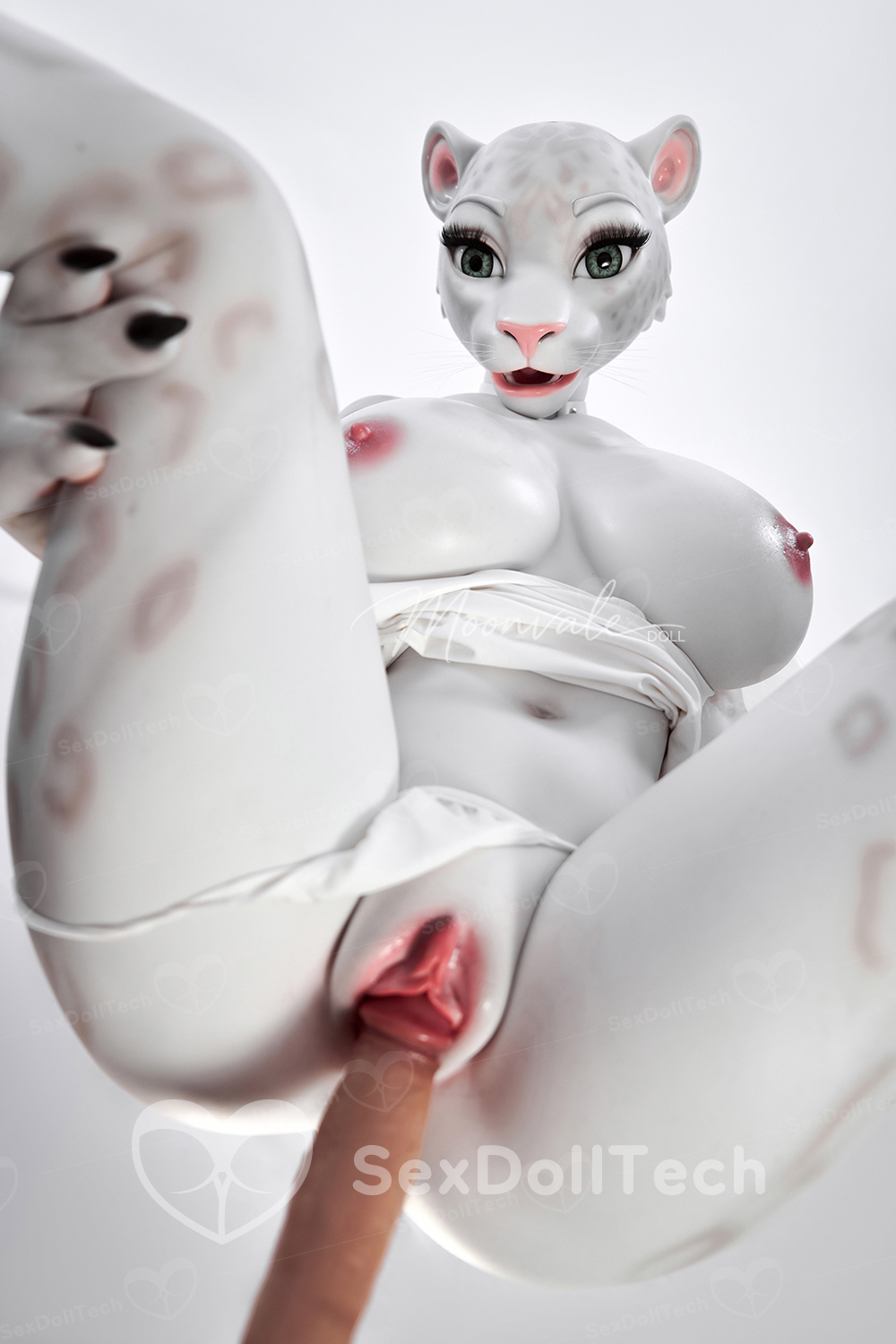 Moonvale 165cm/5ft41 Velara #1 Big Tits Fantasy Anime Office Sexy Leopard Lady Full Body ROS Head Silicone Adult Sex Love Doll - Image 14