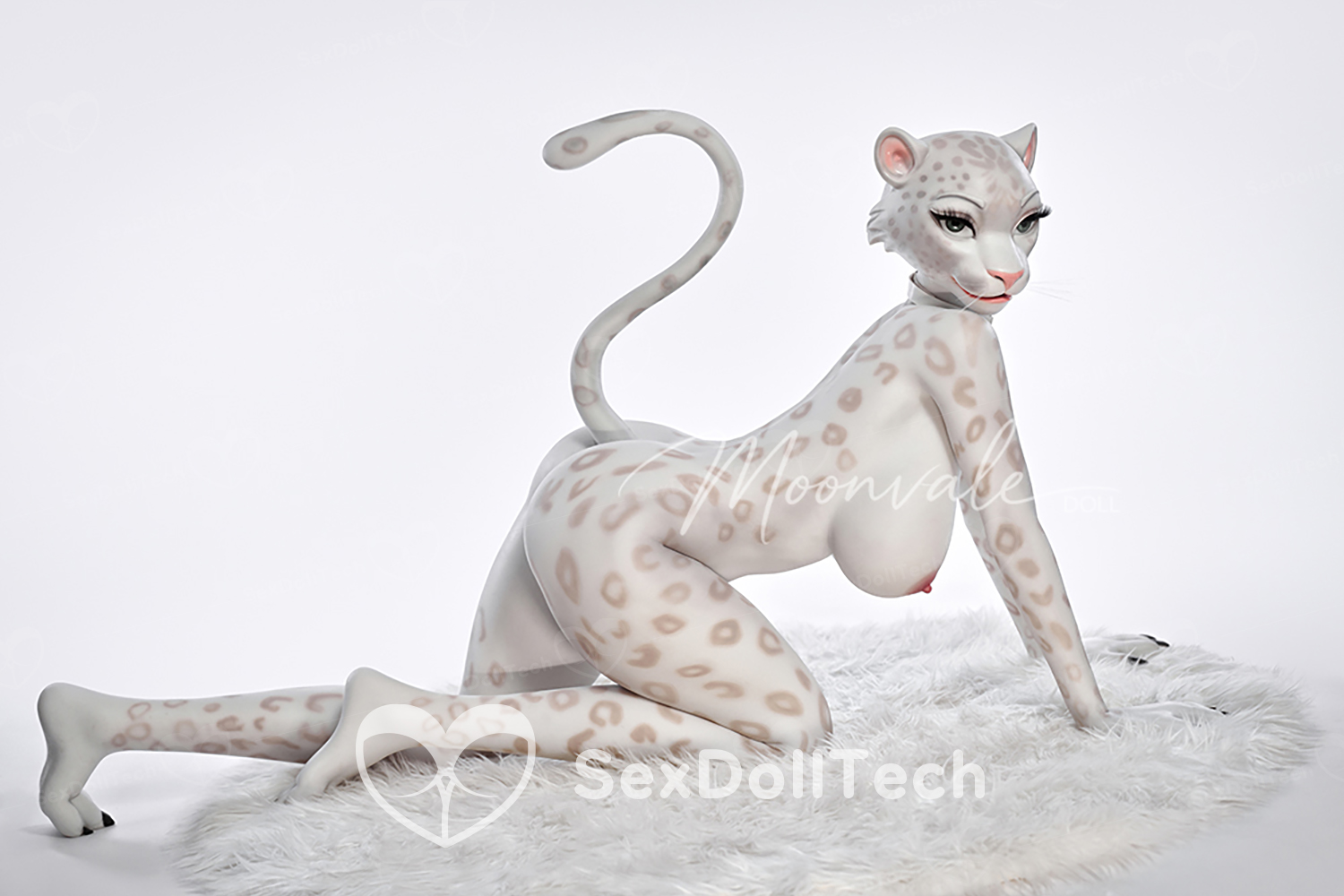 Moonvale 165cm/5ft41 Velara #1 Big Tits Fantasy Anime Office Sexy Leopard Lady Full Body ROS Head Silicone Adult Sex Love Doll - Image 11