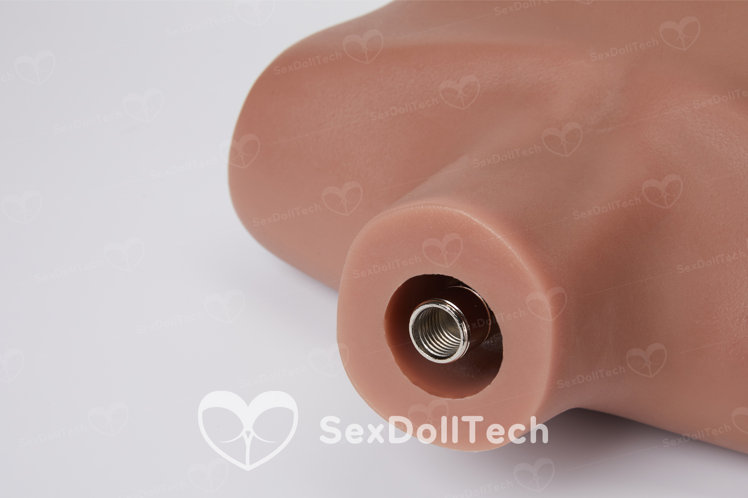 Full Silicone 3 Skin Tone Sex Doll Head Stand for Display Light - Image 15