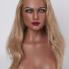 Full Silicone 3  Skin Tone Sex Doll Head Stand for Display Light