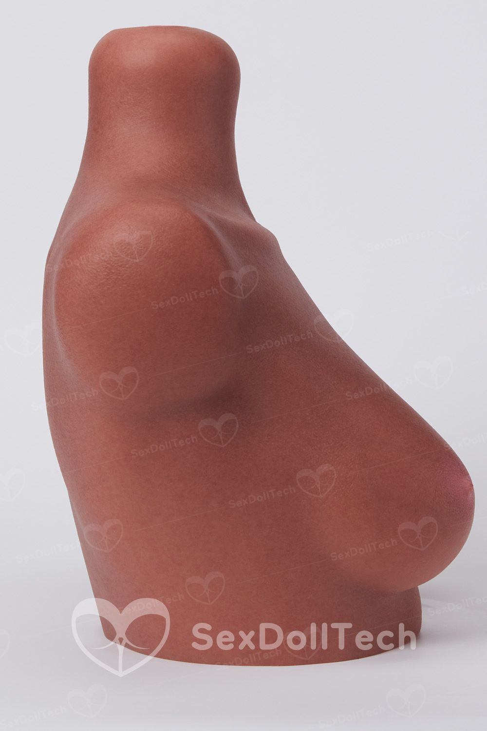Realistic Full Silicone Display Stand Tanned Skin Half Size Sex Doll Head Stand ONLY - Image 4