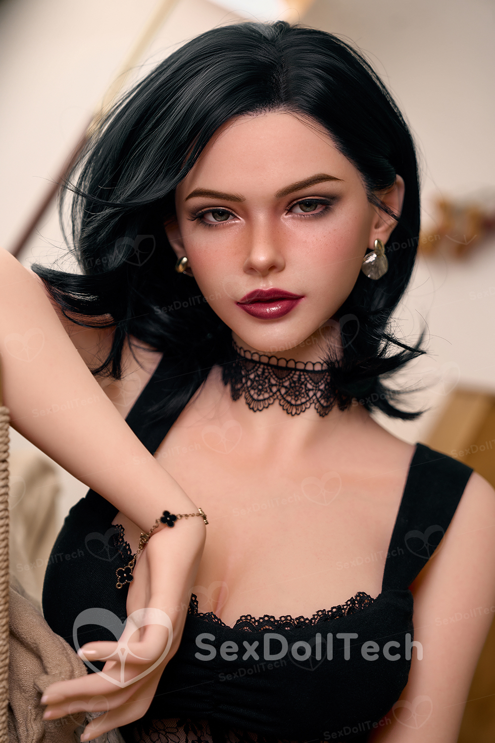 US Stock - YAMIEE Iria 152cm/4ft99 K72 Unique Design Full Body Silicone ROS Head TPE Body Mature Female Adult Sex Love Doll For Blowjob (Free 2ND Head) - Image 2